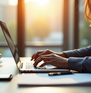 Meilleur moment pour envoyer un mail durant la semaine : conseils efficaces Professionnel au bureau avec ordinateur et café