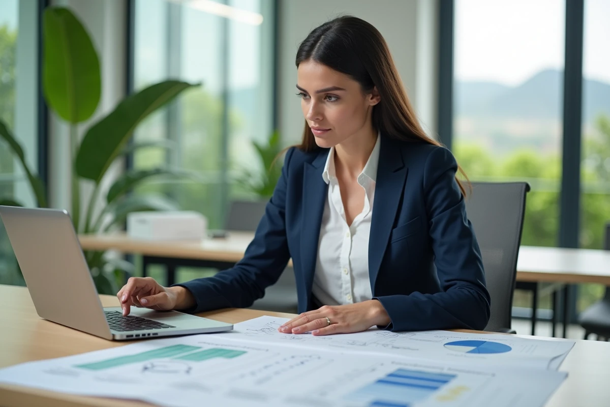 Femme d'affaires mahoraise confiante en portrait professionnel