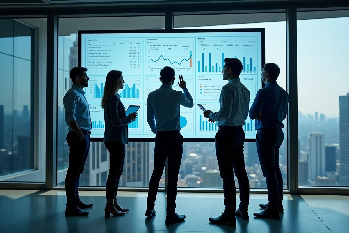 Groupe de professionnels collaborant autour d